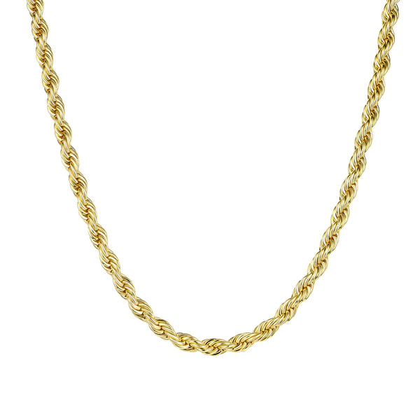 10K Yellow Gold Rope Chain (2.6MM-3.2MM-3.7MM-4.3MM)