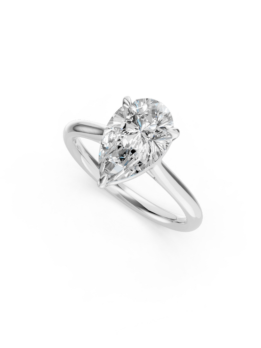 Solitaire Engagement Ring in 14k White Gold