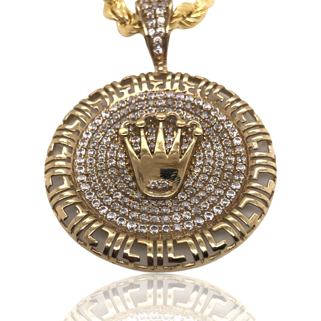 Rolex crown sales pendant necklace